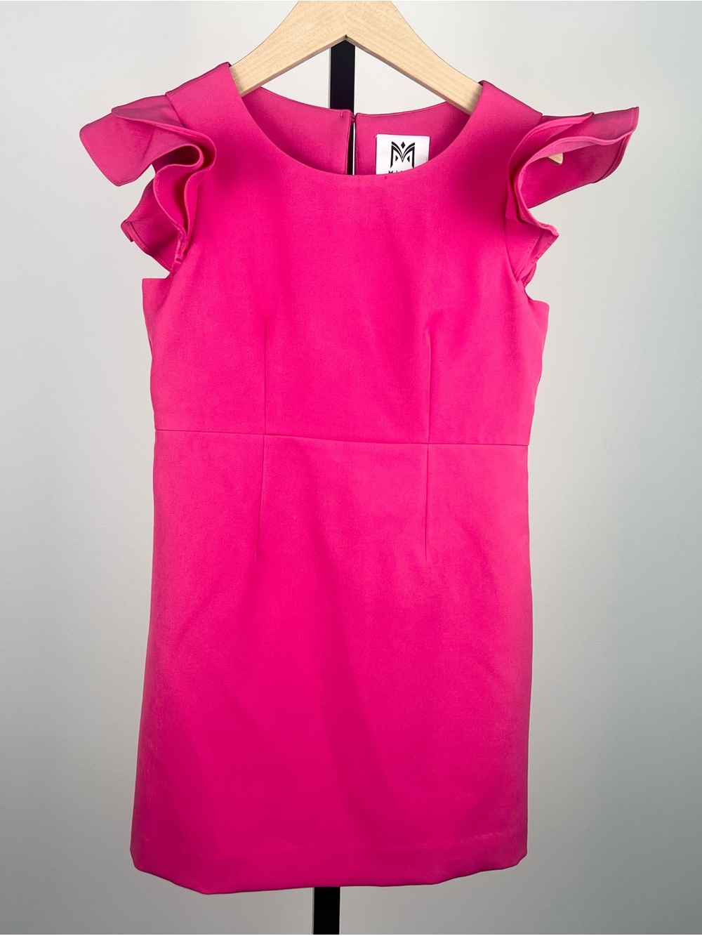 Milly Cady Rylee Ruffle Dress, Magenta, 7-8Y